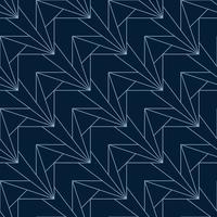 blue angular seamless art deco geometric pattern vector