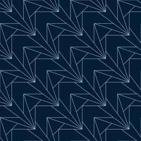 blue angular seamless art deco geometric pattern vector