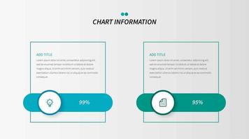 Cross contrast infographic with light bulb and document icons vector