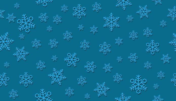 Seamless 3D snow background. Horizontally and vertically repeatable.