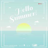 Hello Summer Vector