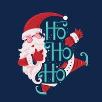   Ho Ho Ho Santa Claus  vector
