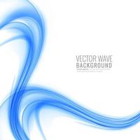 Modern stylish business blue wave on white background vector