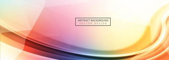 Modern colorful wave banner template background vector