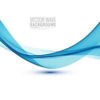 Abstract stylish blue wave  vector