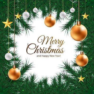 Christmas holiday frame background