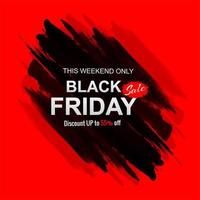 Black friday sale with stroke background vector