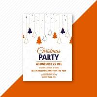 creative christmas flyer template card design vector