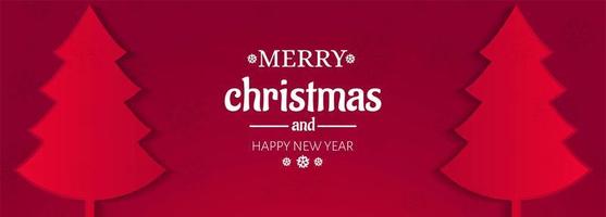 Merry christmas greeting card for banner design vector