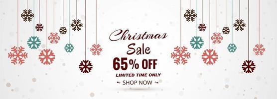 Merry Christmas sale banner  vector