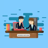 Business meeting concept. people chatting in conference room vector