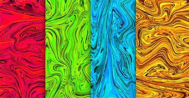 Liquid patterns set  vector