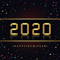 Feliz año nuevo 2020 vector