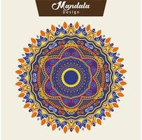 Abstract Colorful Mandala Design Vector