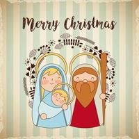 Religious christmas greeting  vector