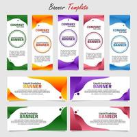 Liquid Background Banner Template Set vector