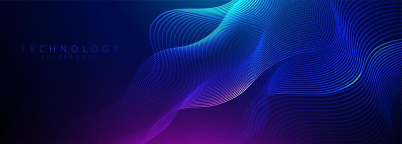 Abstract 3d technology and science neon visualization