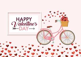 Happy Valentines Day message  vector