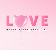 Happy Valentine's Day greeting card design