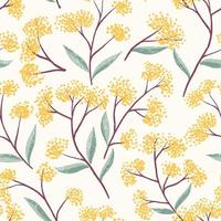 Field Foral Seamless Pattern-01 vector