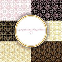 Vintage Geometric Patterns 03 vector