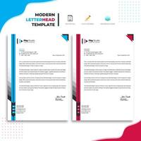 Modern letterhead template design vector