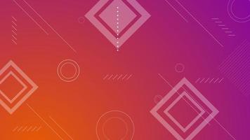 Geometric shape with gradient banner vector