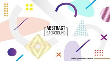 Abstract geometric shapes background vector