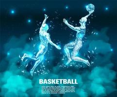 Basketball player Abstract Technology vector