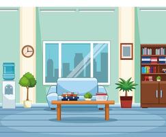 Business office workplace vector