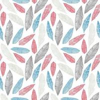 leaf outline seamless pattern colorful background vector