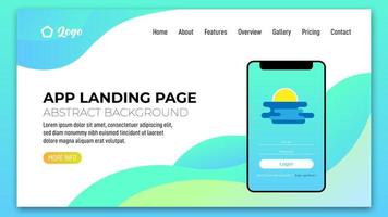 Landing page design templates vector