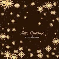 Merry Christmas background with snowflakes vector