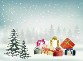 Christmas and happy new year background  vector