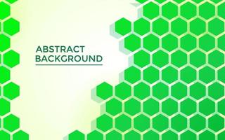 green hexagon abstract background, with futuristic style vector