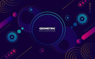 colorful geometric and abstract background, with purple and blue neon color vector