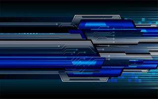 Blue binary cyber circuit futuristic concept vector