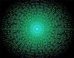 Green binary cyber circuit  vector
