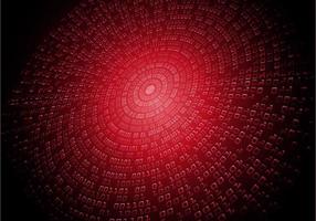 red binary cyber code vector