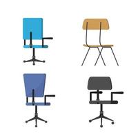 Isolated chair design vector