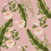 Vintage floral background vector