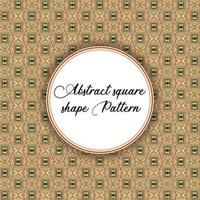 Vintage Square Shape Pattern vector