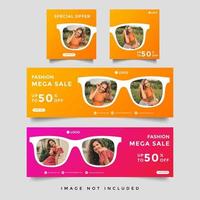fashion and lifestyle cover banner template