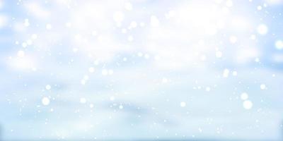 Christmas snowy banner design vector