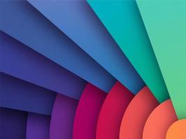 Overlapping Colorful Paper Background vector