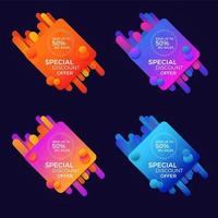 Special Offer Sticker pack vector