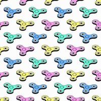 Isometric Fidget Spinner Pattern vector