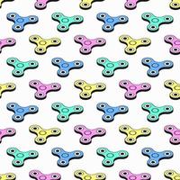 Isometric Fidget Spinner Pattern vector