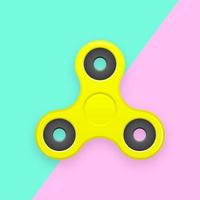 Fidget Spinner Retro Pop Vector Background