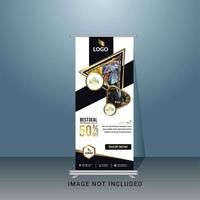 Roll Up Promo Banner vector